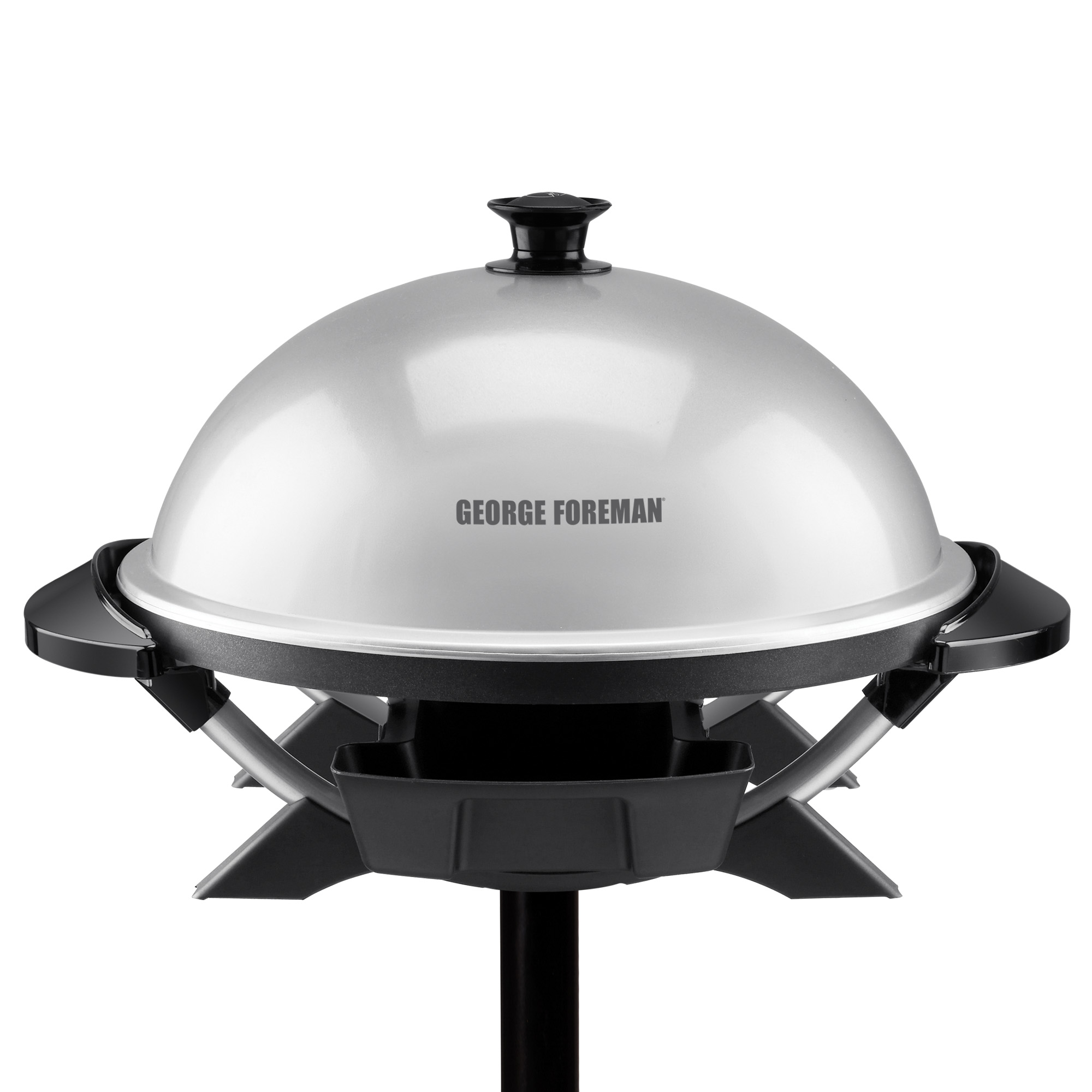 Indoor Outdoor 12 Serving Domed Electric Grill Silver George